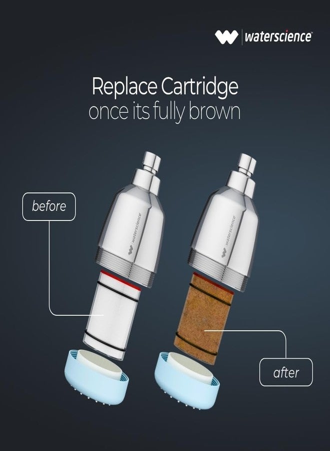 ووتر ساينس فلتر دش WaterScience CLEO لإزالة الغبار والصدأ والطين | رأس دش للحمام مزود بفلتر رواسب عالي الكثافة | ضمان لمدة عامين - Image 4